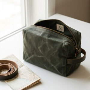 Dopp Kit Waxed Canvas