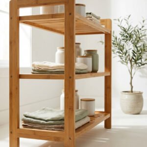 Bamboo Pantry Shelf Unit