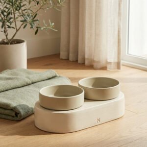 Ceramic Pet Bowl Station