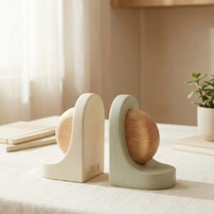 Bookends Marble Pair